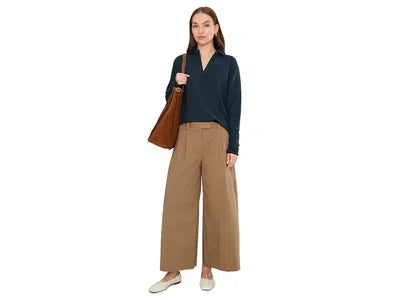 Tasc W LS French Terry Polo Sweatshirt DEEP IVY