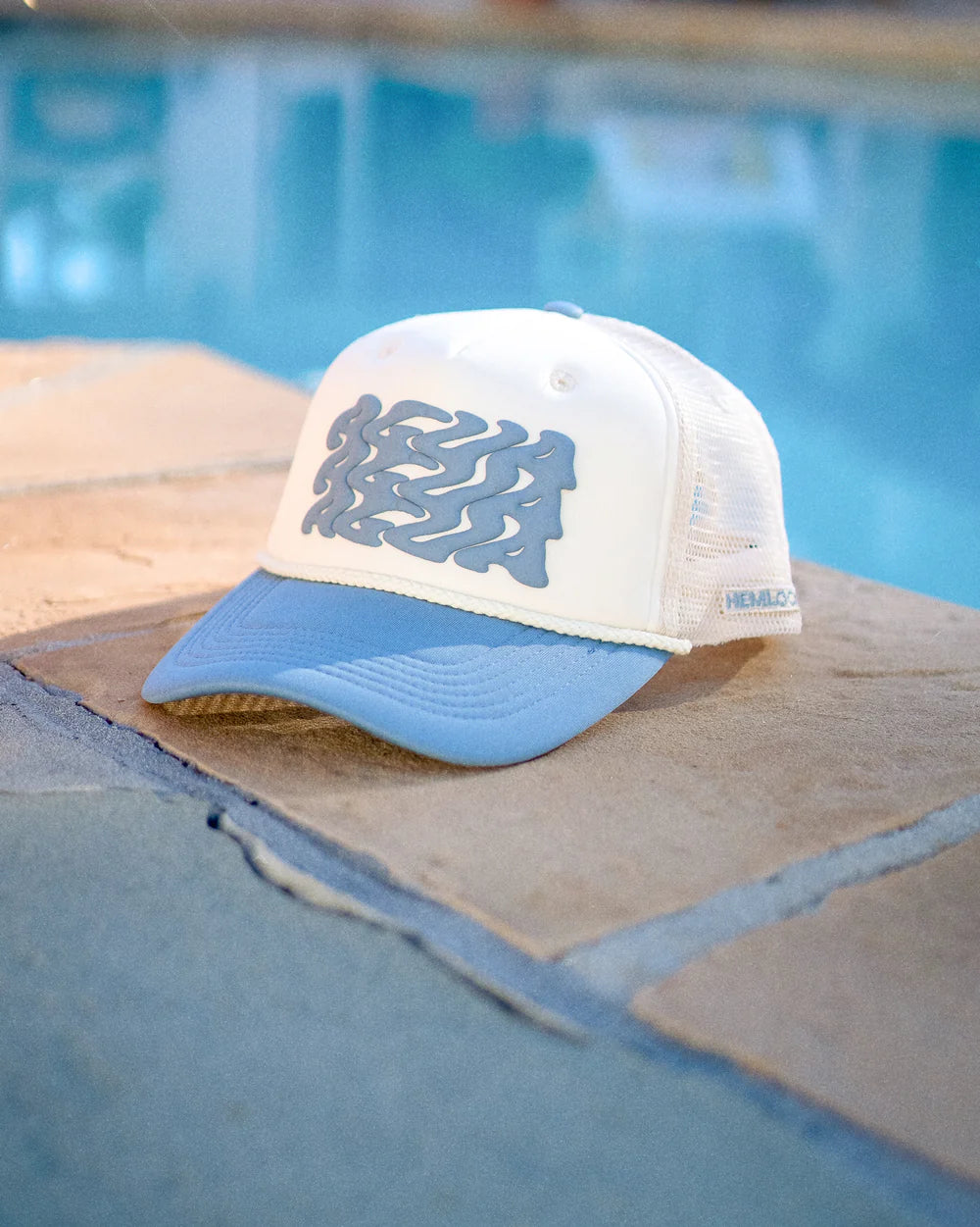 Hemlock Hat Co Agua Foam Trucker BLUE