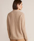 Vineyard Vines W Textured Rib Polo Sweater OATMEAL HEATHER