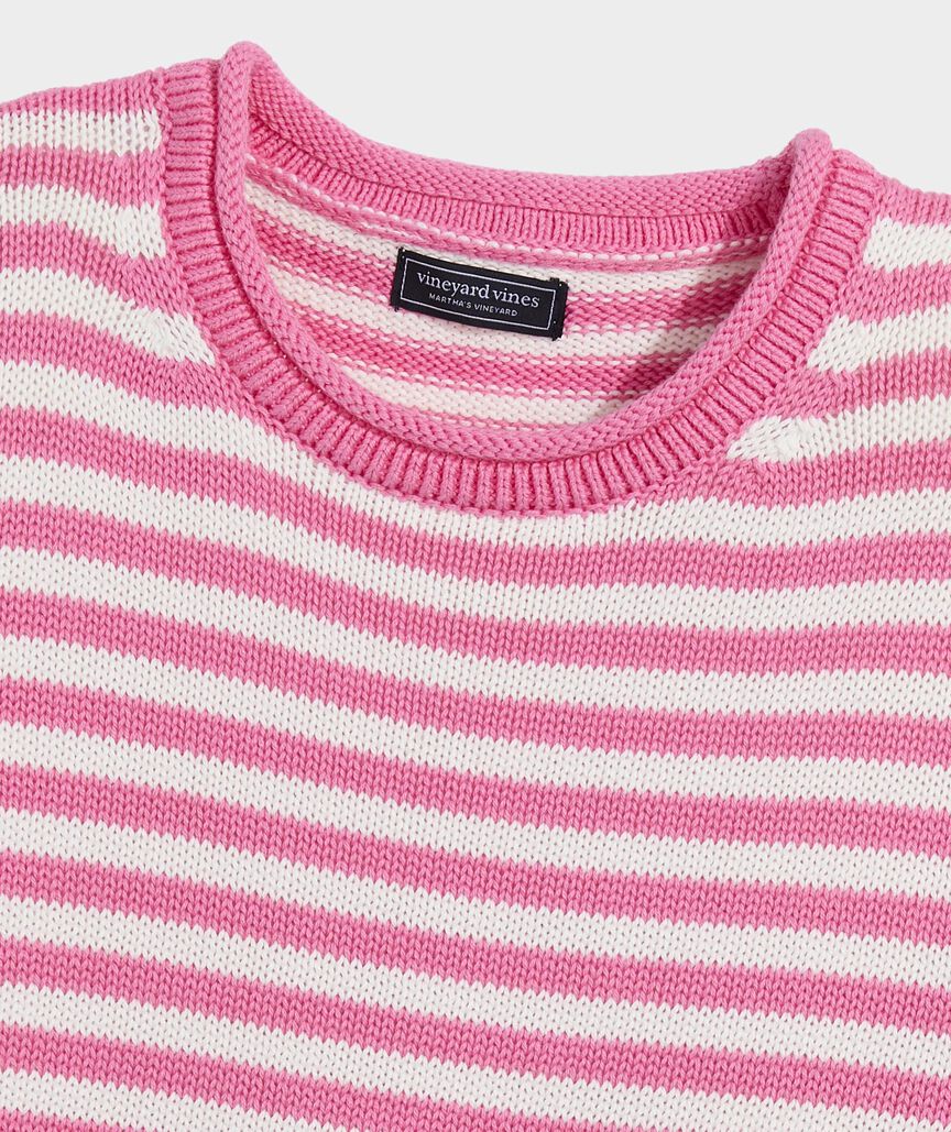 Vineyard Vines W Roll Neck Sweater BAHAMA BREEZE STRIPE