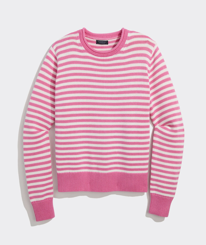 Vineyard Vines W Roll Neck Sweater BAHAMA BREEZE STRIPE