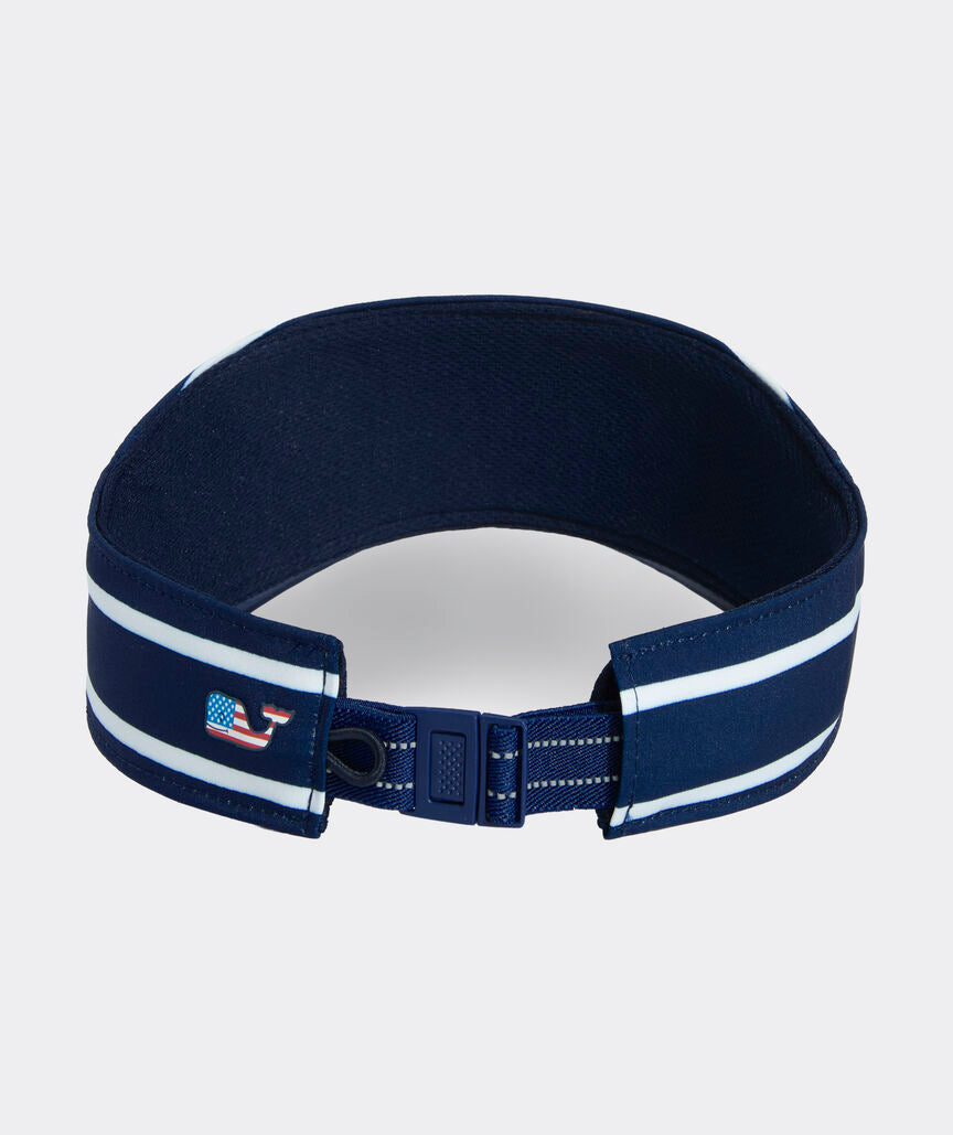 Vineyard Vines Reflective Visor NAVY / WHITE