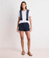 Vineyard Vines W Herringbone Everyday Short 3.5" NAUTICAL NAVY