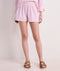 Vineyard Vines W Harbor Short SEERSUCKER PINK WHITE