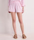Vineyard Vines W Harbor Short SEERSUCKER PINK WHITE