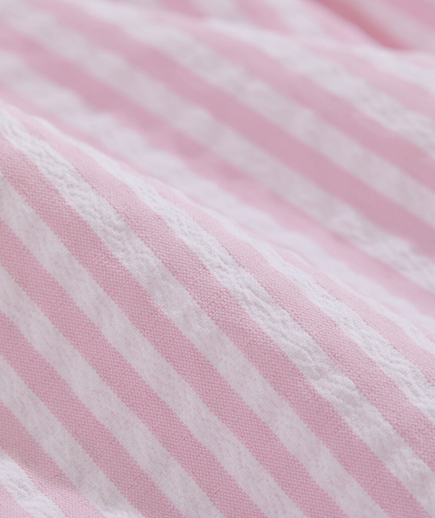 Vineyard Vines W Harbor Short SEERSUCKER PINK WHITE