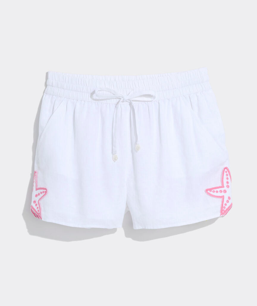 Vineyard Vines W Frankie Pull On Short WHITE CAP