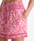 Vineyard Vines W Nori Pull On Short BLOCK PRINT TOUCAN