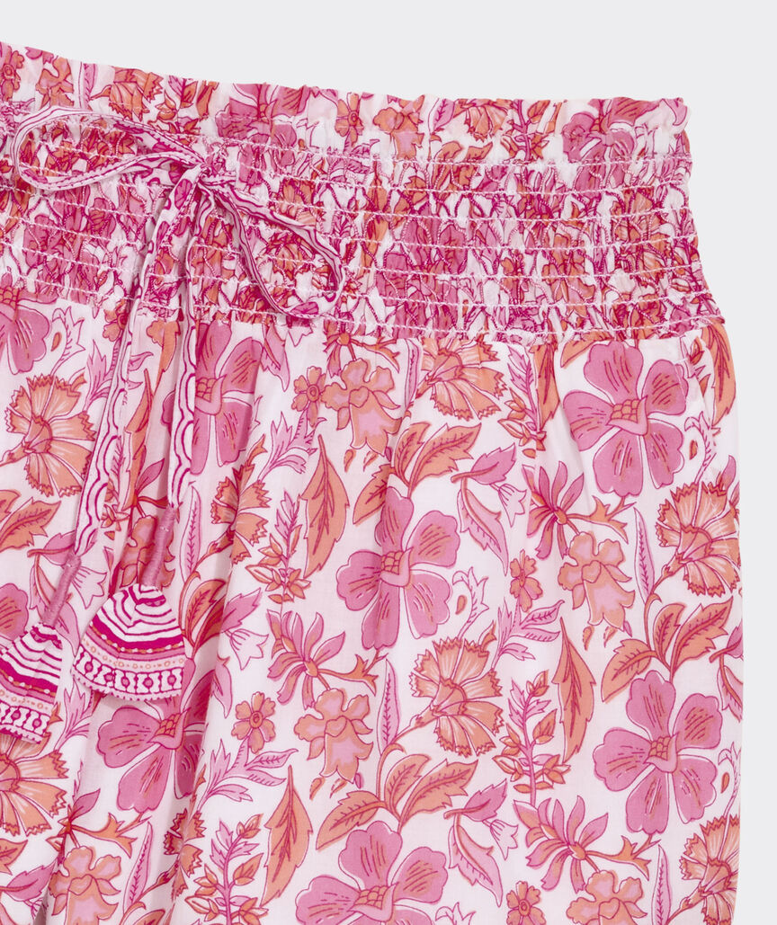 Vineyard Vines W Nori Pull On Short BLOCK PRINT TOUCAN