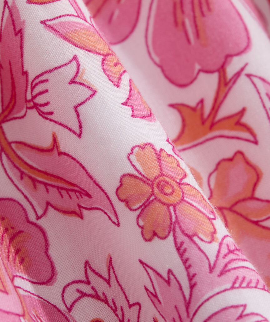 Vineyard Vines W Nori Pull On Short BLOCK PRINT TOUCAN