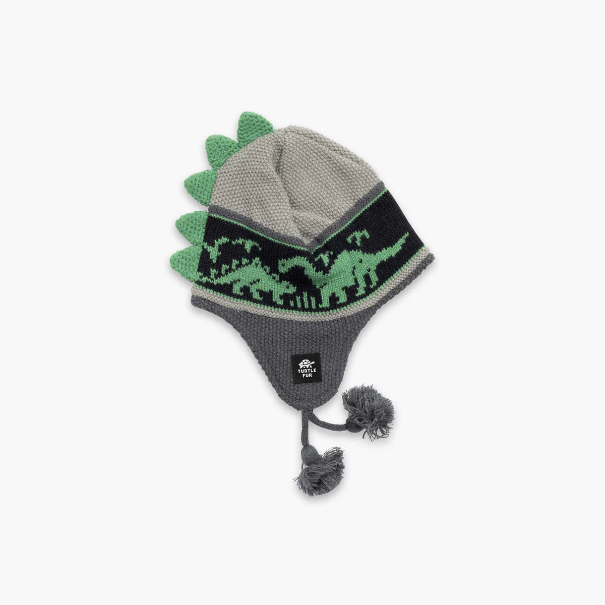 Turtle Fur Kids Dr. Dino Hat GRAY