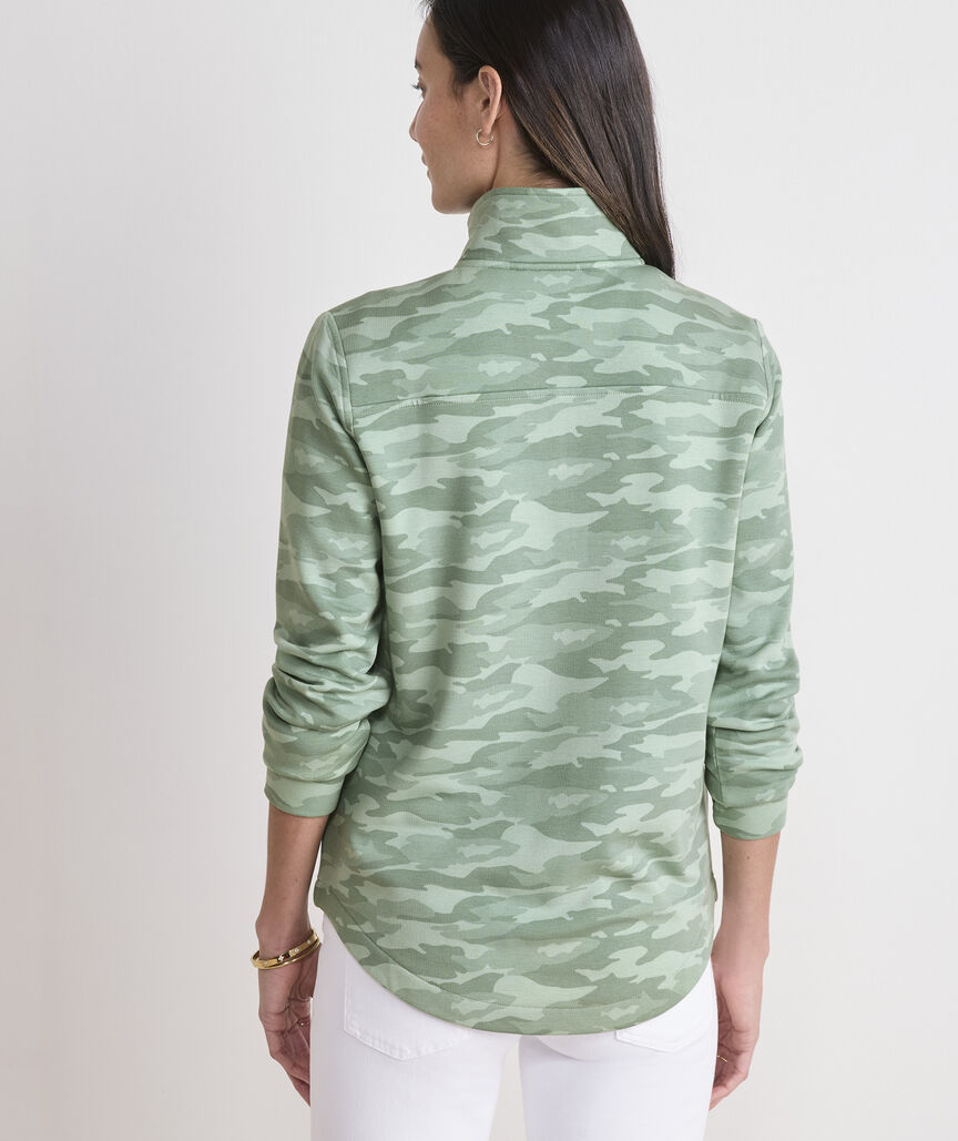 Vineyard Vines W Dreamcloth Shep Shirt CAMO DUNE