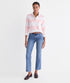Vineyard Vines W LS Rugby Top PINK RUGBY STRIPE