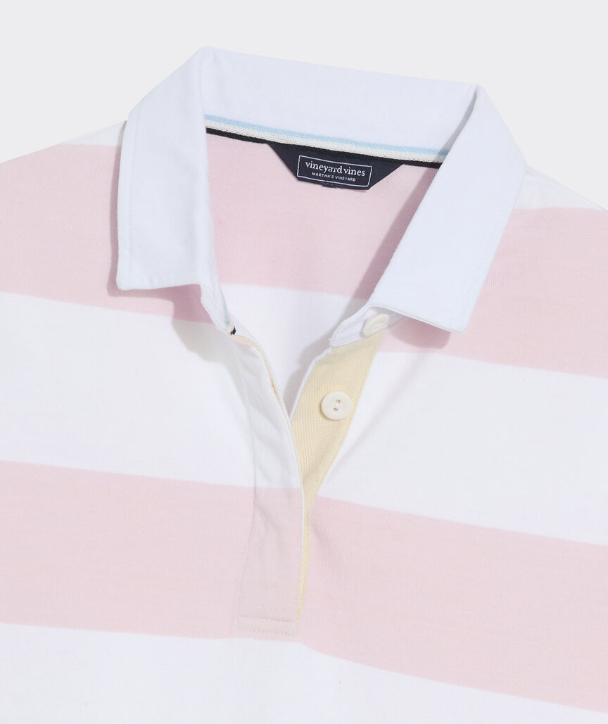 Vineyard Vines W LS Rugby Top PINK RUGBY STRIPE