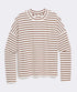 Vineyard Vines W LS Knit Jersey Crew WHITE CAP / COCONUT