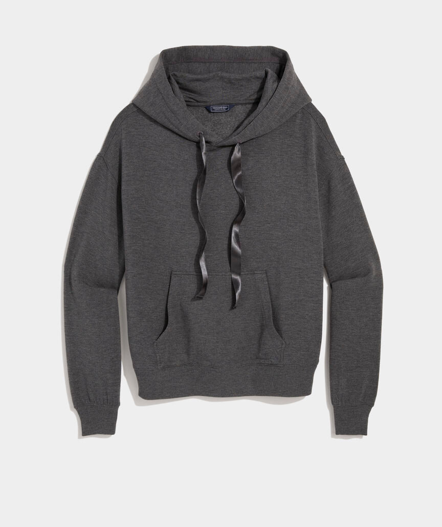 Vineyard Vines W Dreamcloth Hoodie CHARCOAL HEATHER