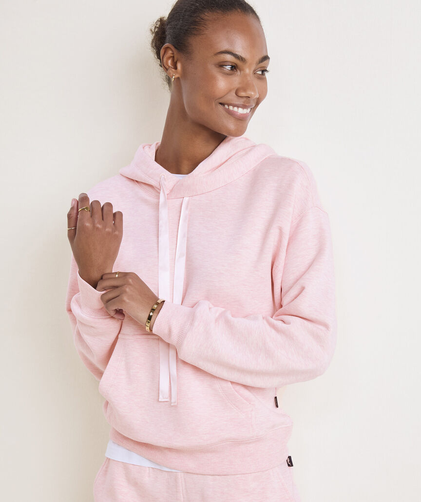 Vineyard Vines W Dreamcloth Hoodie FLAMINGO HEATHER