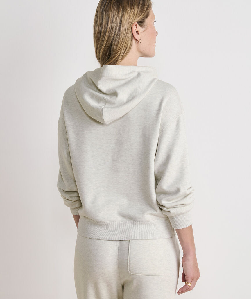 Vineyard Vines W Dreamcloth Hoodie MARSHMALLOW HEATHER