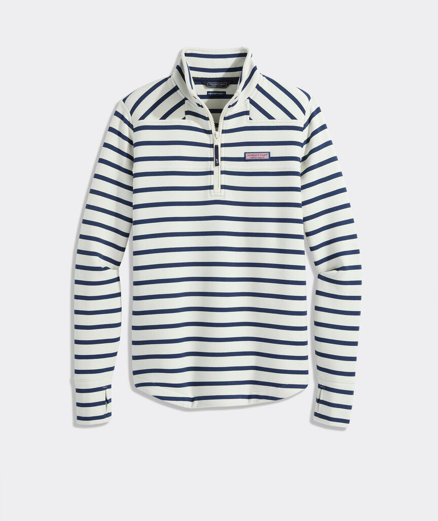 Vineyard Vines W Quilted Dreamcloth Shep Shirt MILLIE STRIPE