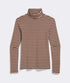 Vineyard Vines W Rib Turtleneck COCONUT STRIPE