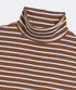 Vineyard Vines W Rib Turtleneck COCONUT STRIPE
