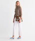 Vineyard Vines W Rib Turtleneck COCONUT STRIPE