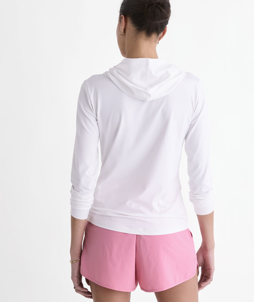 Vineyard Vines W Pullover Sankaty Hoodie WHITE CAP