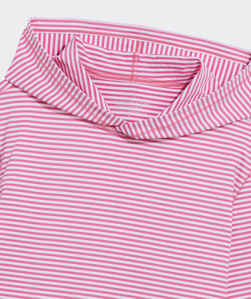Vineyard Vines W Pullover Sankaty Hoodie STRIPE BAHAMA BREEZE