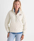 Vineyard Vines W Quilted 1/2 Zip Shirt MARSHMALLOW