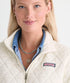 Vineyard Vines W Quilted 1/2 Zip Shirt MARSHMALLOW