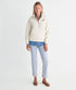 Vineyard Vines W Quilted 1/2 Zip Shirt MARSHMALLOW