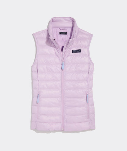 Vineyard Vines W Channeled Puffer Vest SEA GRAPE