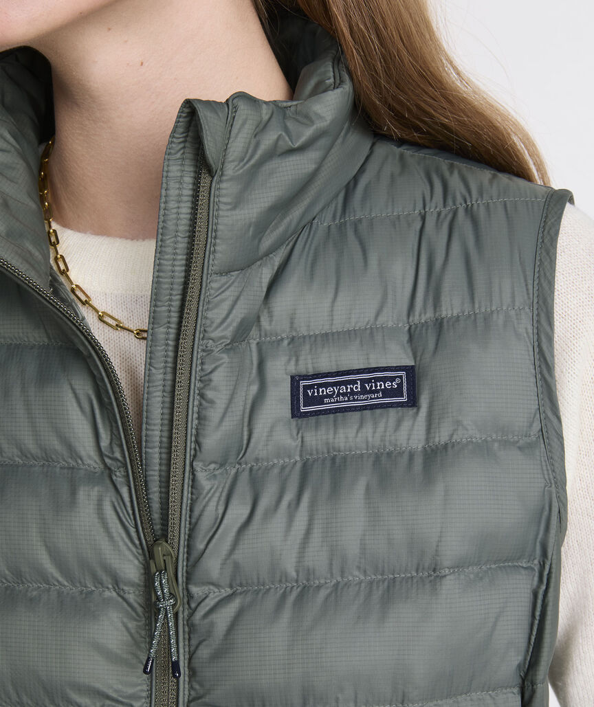 Vineyard Vines W Shoreline Puffer Vest BALSAM