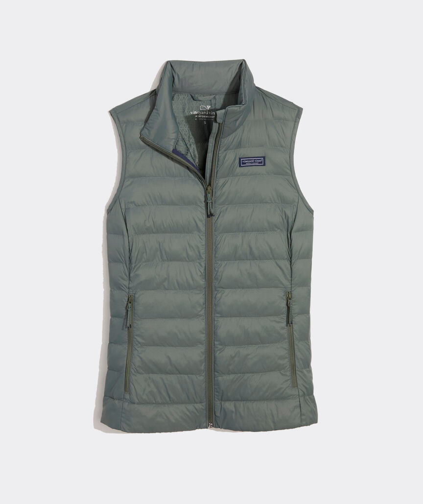 Vineyard Vines W Shoreline Puffer Vest BALSAM