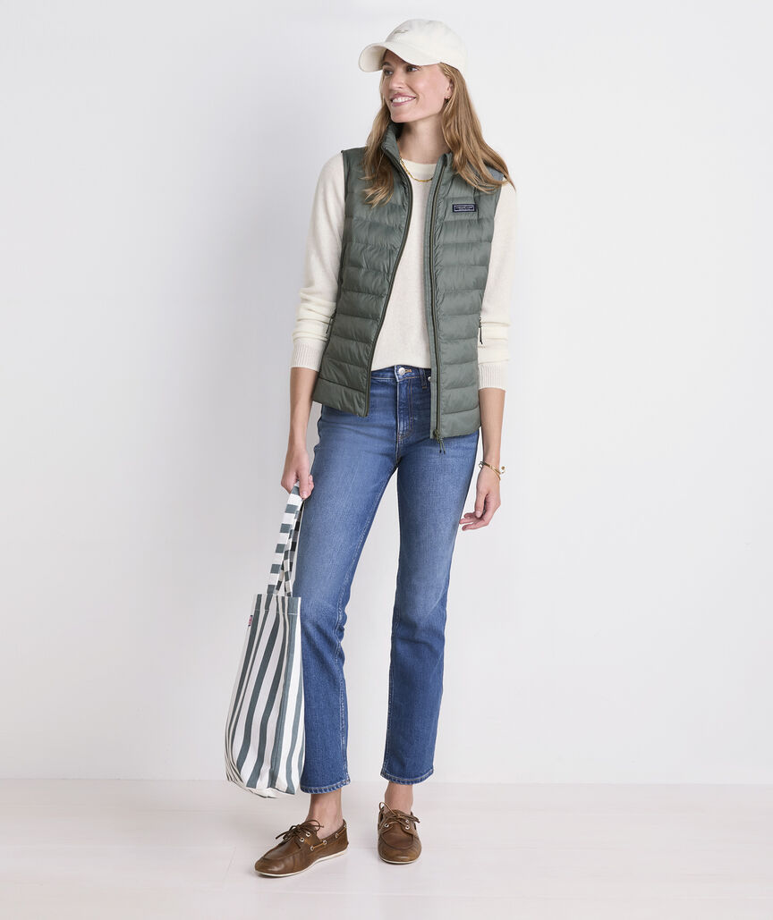 Vineyard Vines W Shoreline Puffer Vest BALSAM