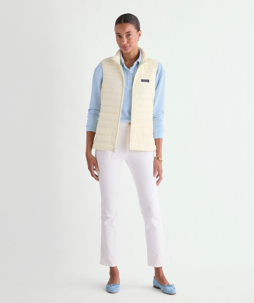 Vineyard Vines W Shoreline Puffer Vest MARSHMALLOW