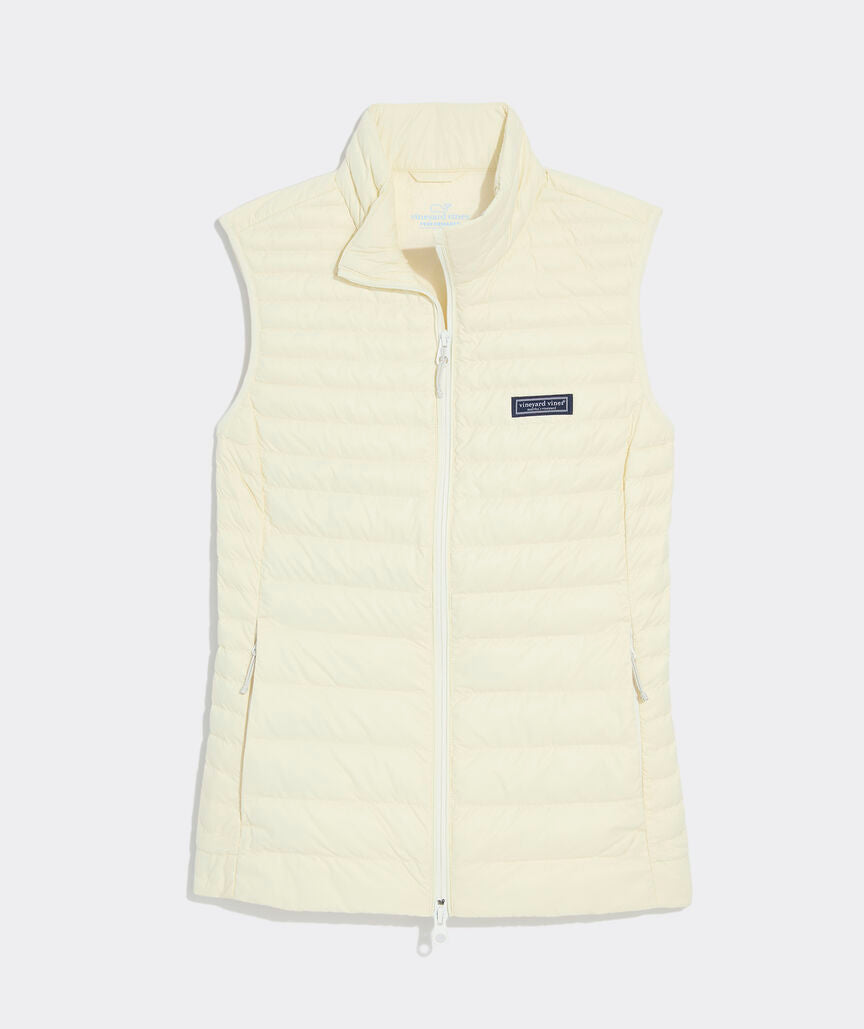 Vineyard Vines W Shoreline Puffer Vest MARSHMALLOW