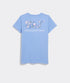 Vineyard Vines W SS Thalia Floral Whale Fill Tee SERENITY BLUE