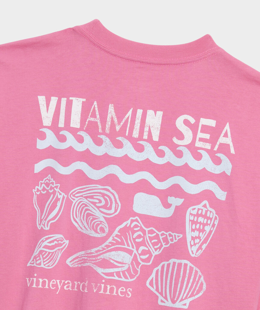 Vineyard Vines W SS Vitamin Sea Boyfriend Crew Tee BAHAMA BREEZE