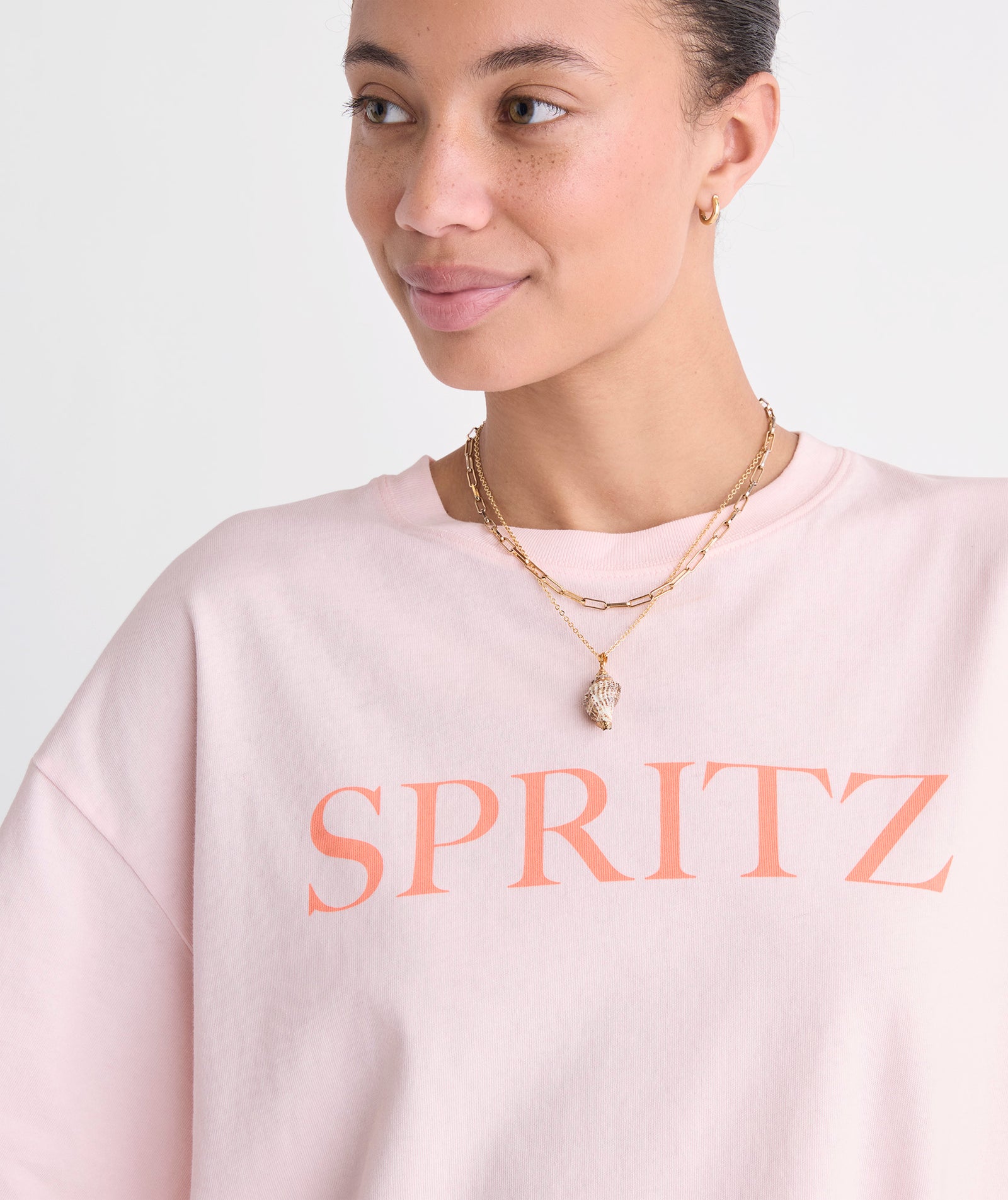 Vineyard Vines W SS Spritz Tee PINK DRINK