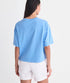 Vineyard Vines W SS Beach Icon US Flag Boxy Tee SERENITY BLUE
