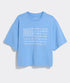 Vineyard Vines W SS Beach Icon US Flag Boxy Tee SERENITY BLUE