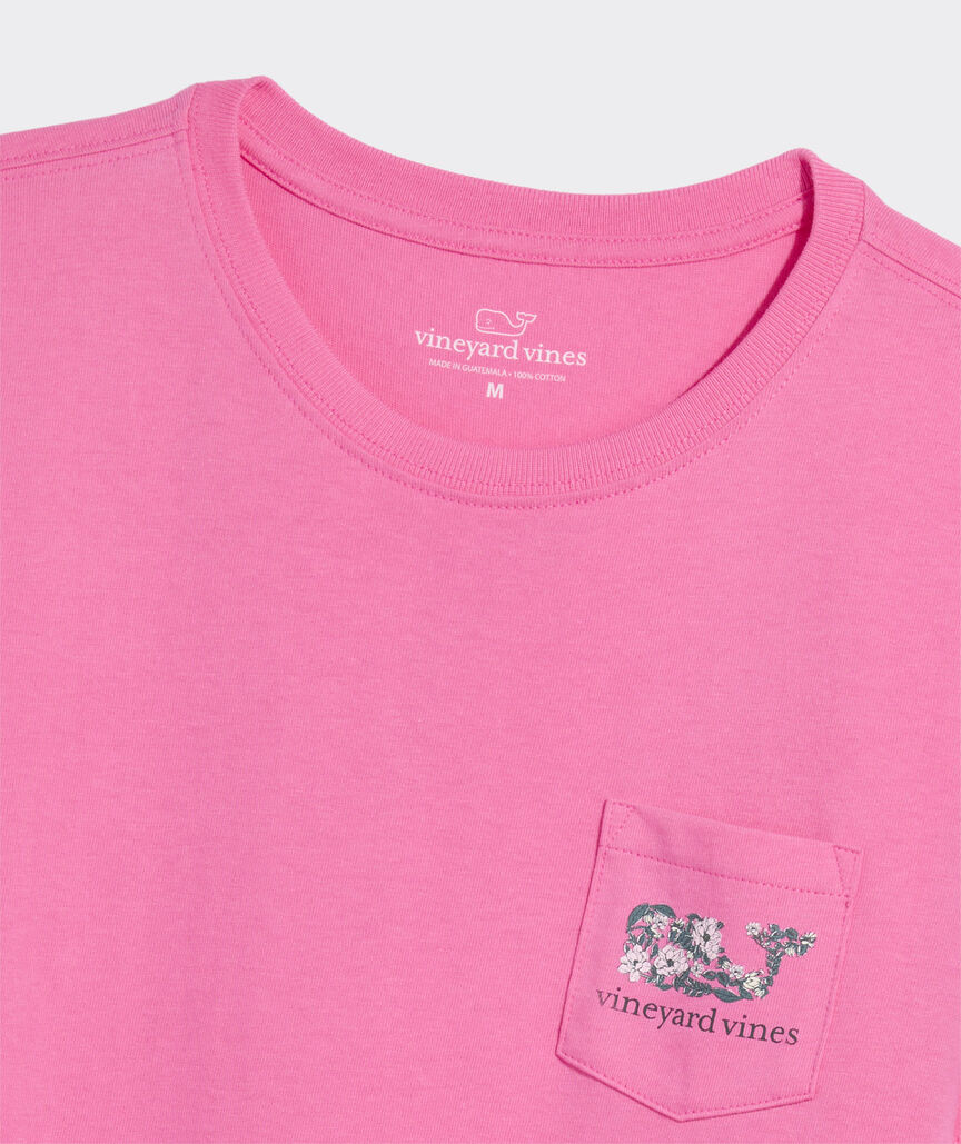 Vineyard Vines W SS Magnolia Block Print Whale Tee