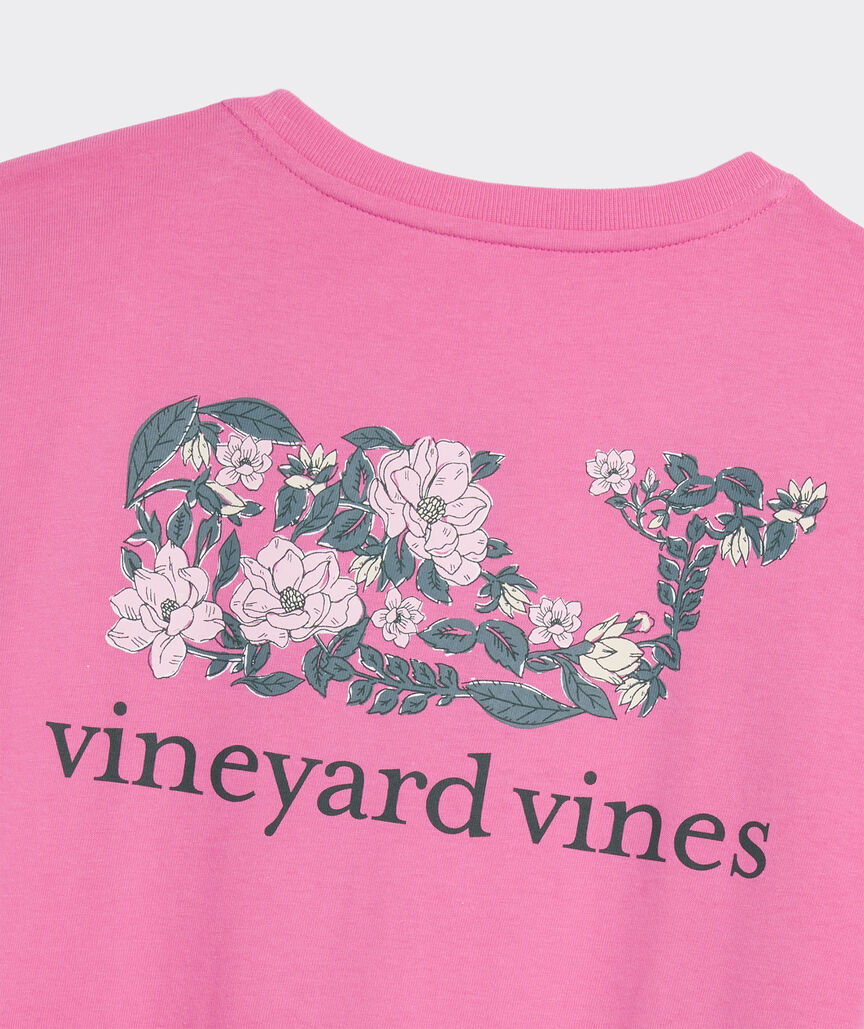 Vineyard Vines W SS Magnolia Block Print Whale Tee
