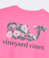 Vineyard Vines W SS Magnolia Block Print Whale Tee
