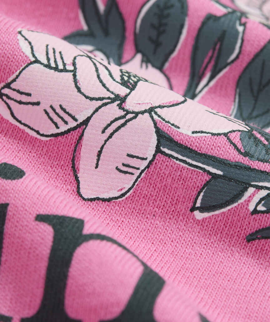 Vineyard Vines W SS Magnolia Block Print Whale Tee