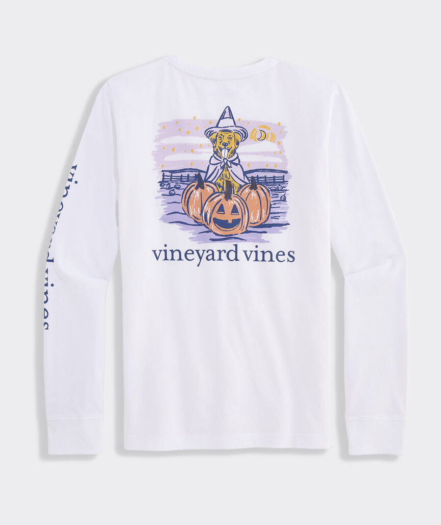 Vineyard Vines W LS Pumpkin Tee WHITE CAP