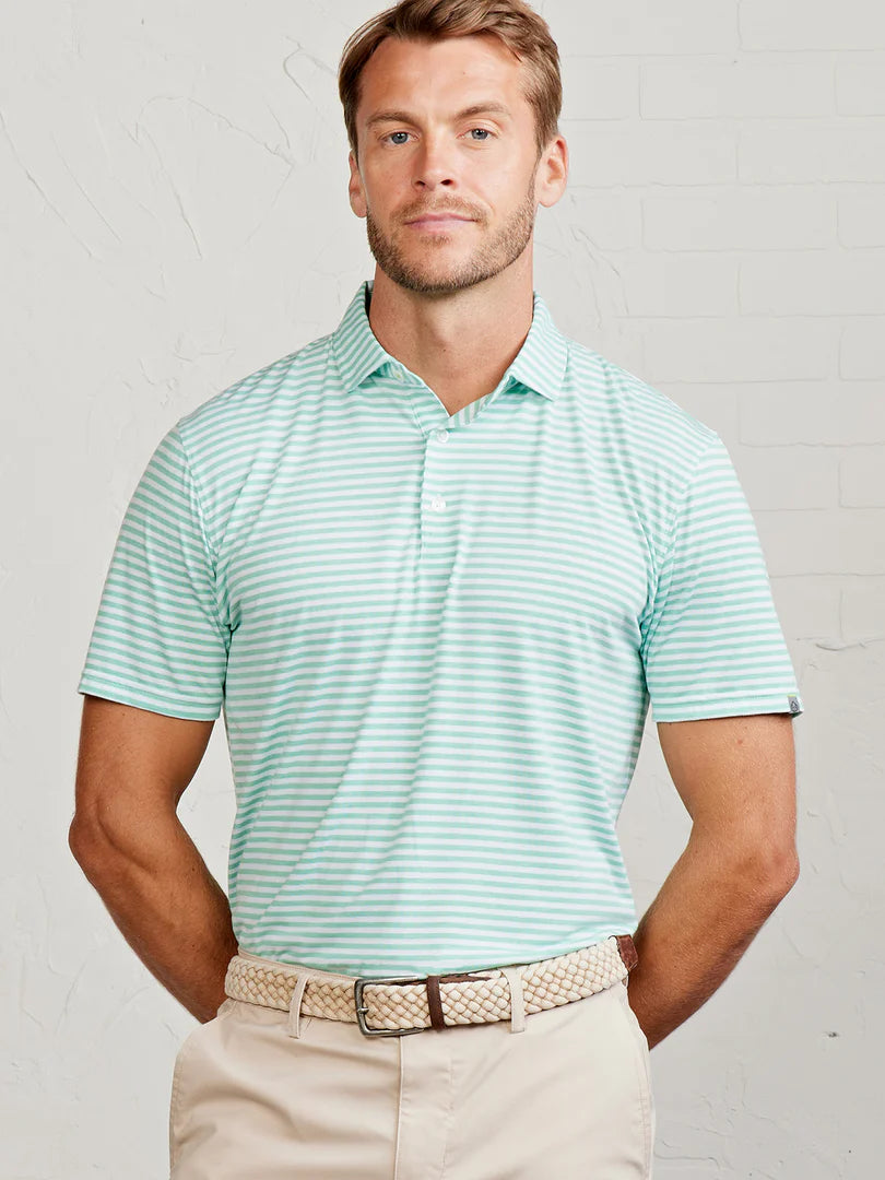 Tasc M Cloud Polo BROOKLINE STRIPE