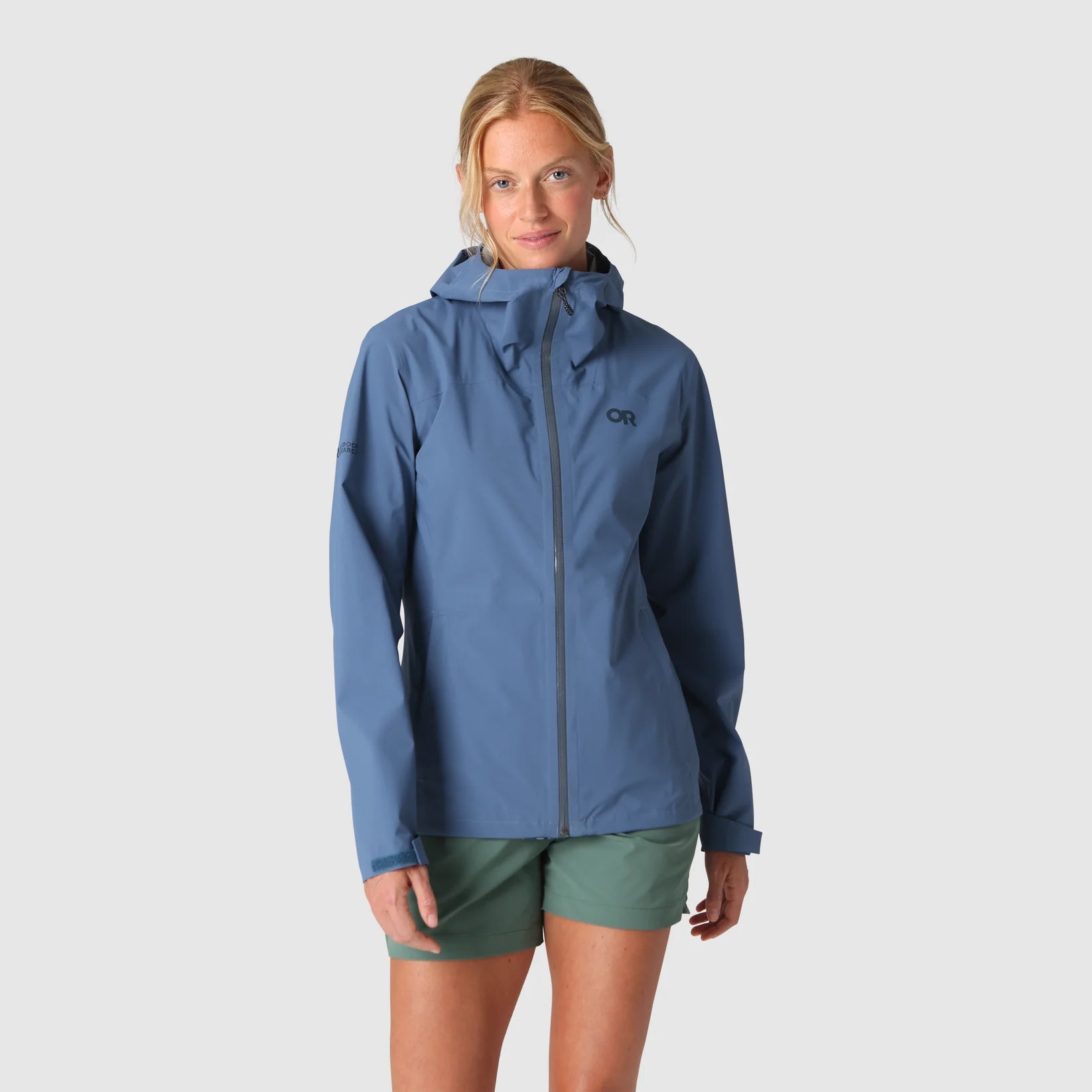 Outdoor Research W Stratoburst Stretch Rain Jacket SKYLINE