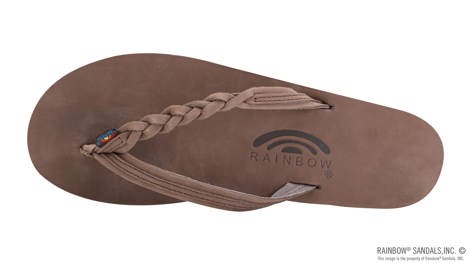 Rainbow W Flirty Braid Single Layer Premium Leather 1/2